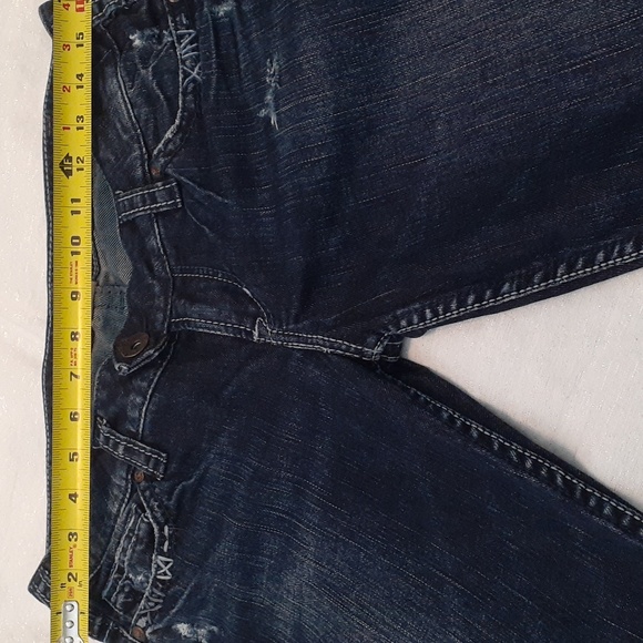 🛍Silver Jeans,Tuesday, Sz 30 straight leg distressed low rise blue  jeans.    … - Picture 8 of 13